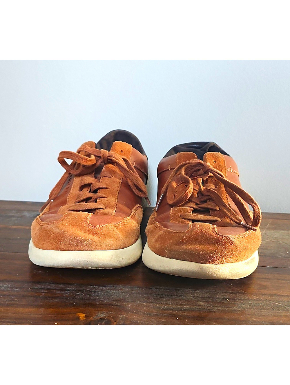 Cole Haan Grand.Os Men’s Brown Leather Lace-Up Sneakers US 9 M C28934